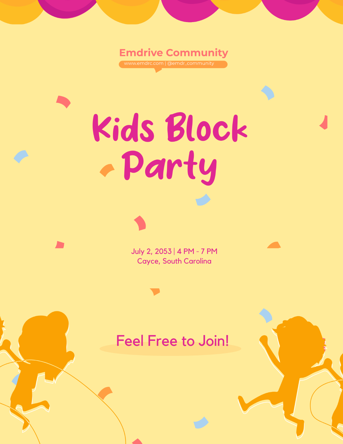 Free Kids Block Party Flyer Template to Edit Online Free Kids Block Party Flyer Template to Edit Online