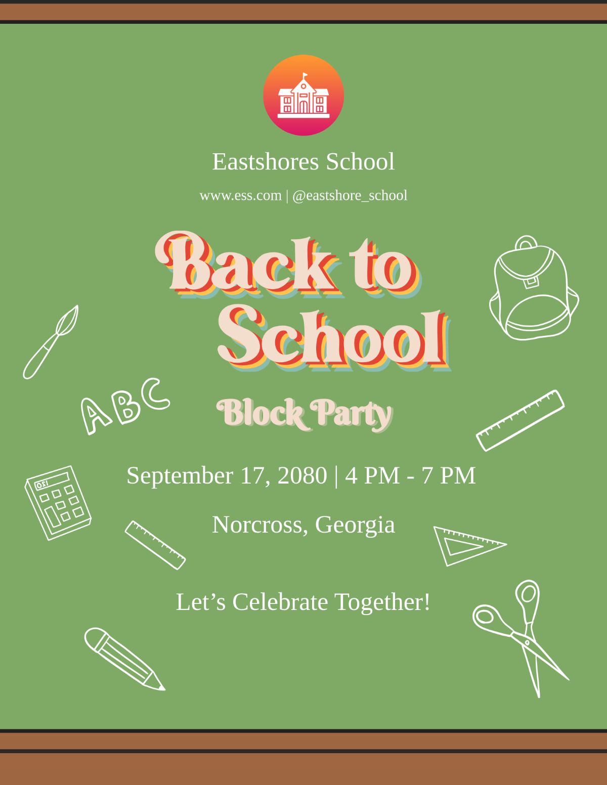 Free Back To School Block Party Flyer Template to Edit Online Free Back To School Block Party Flyer Template to Edit Online