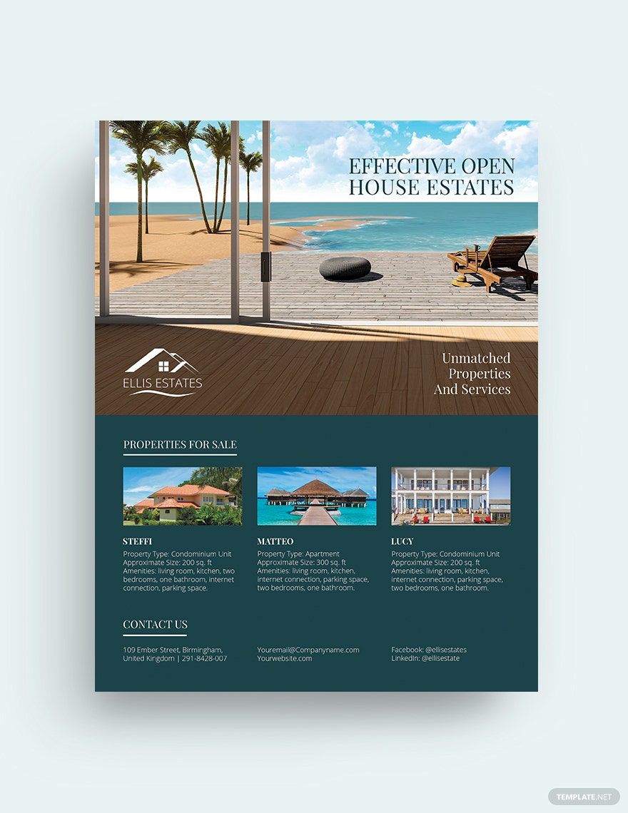 Vacation Rental Sale Flyer Template in Illustrator, Pages, PSD, InDesign, Word, Google Docs, Publisher - Download | Template.net Vacation Rental Sale Flyer Template in Illustrator, Pages, PSD, InDesign, Word, Google Docs, Publisher - Download | Template.net