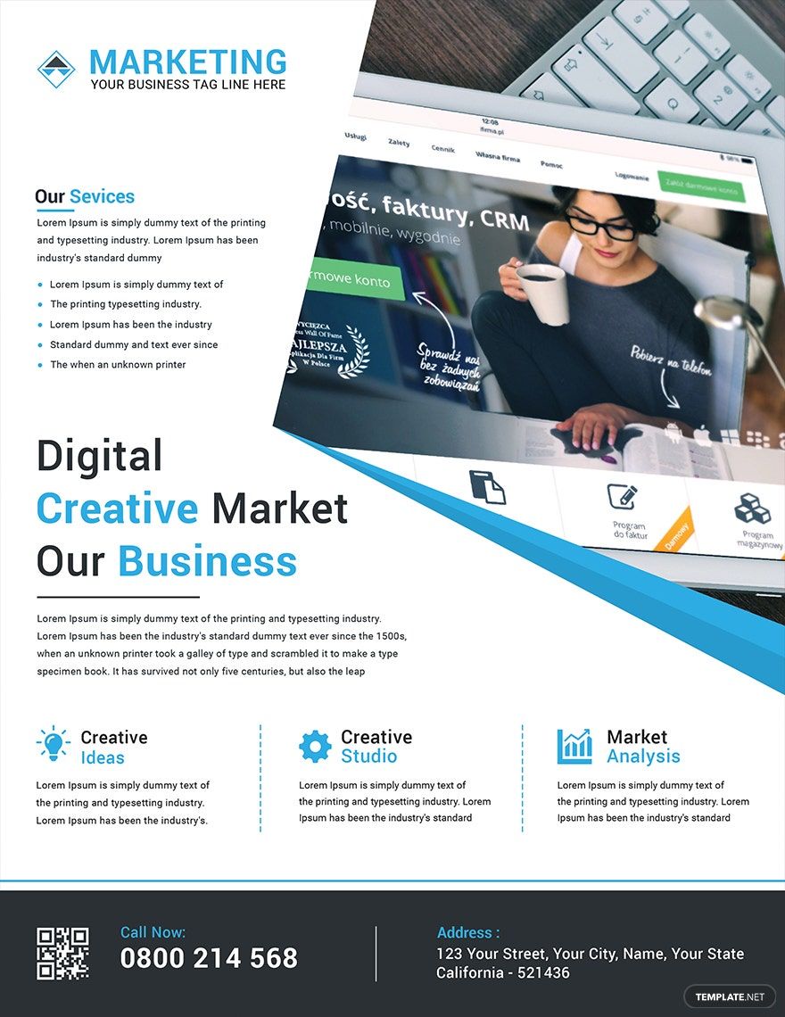 Digital Creative Marketing Flyer Template Digital Creative Marketing Flyer Template