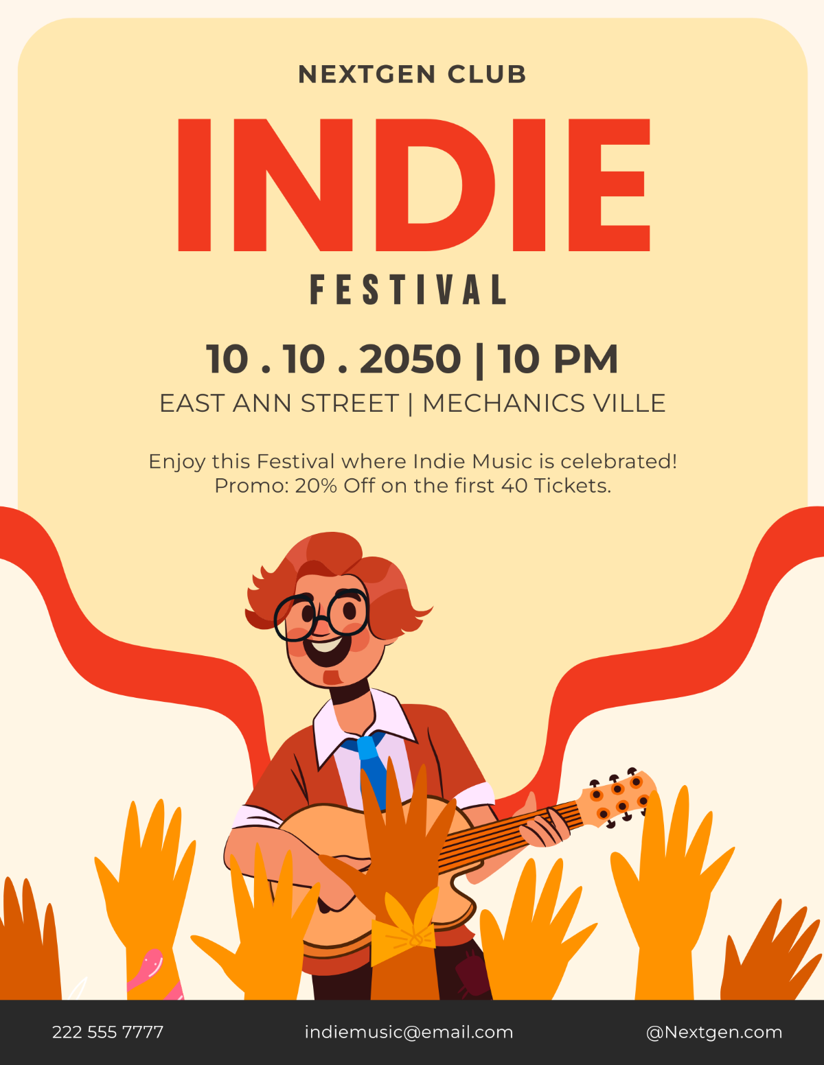 Free Simple Indie Music Festival Flyer Template to Edit Online Free Simple Indie Music Festival Flyer Template to Edit Online
