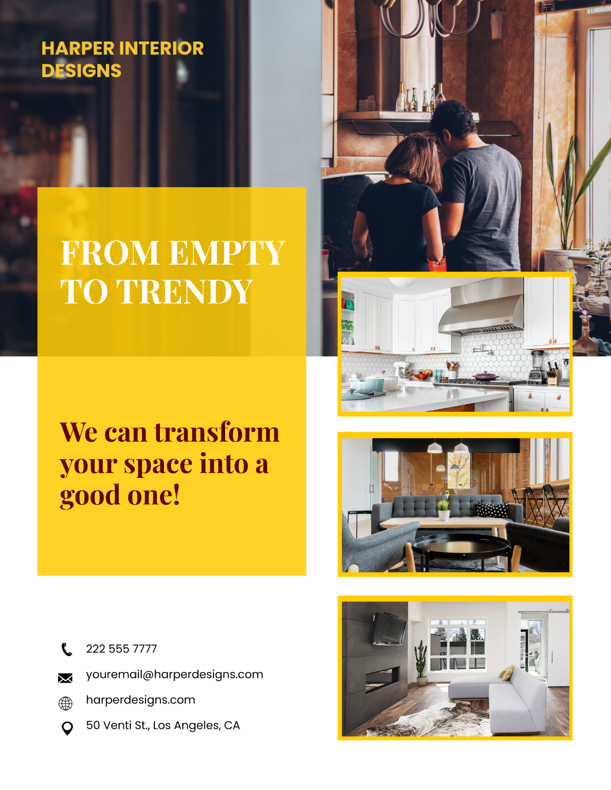 Free Interior Design Company Flyer Template to Edit Online Free Interior Design Company Flyer Template to Edit Online