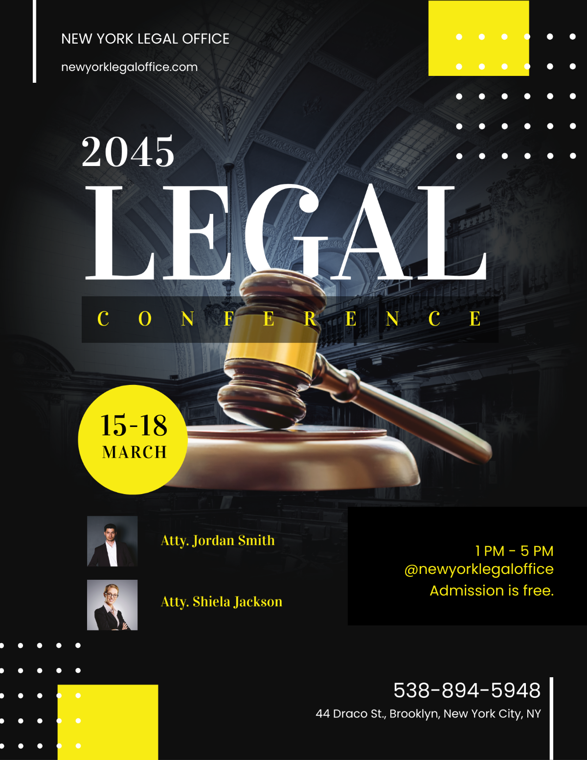 Free Legal Conference Flyer Template to Edit Online Free Legal Conference Flyer Template to Edit Online