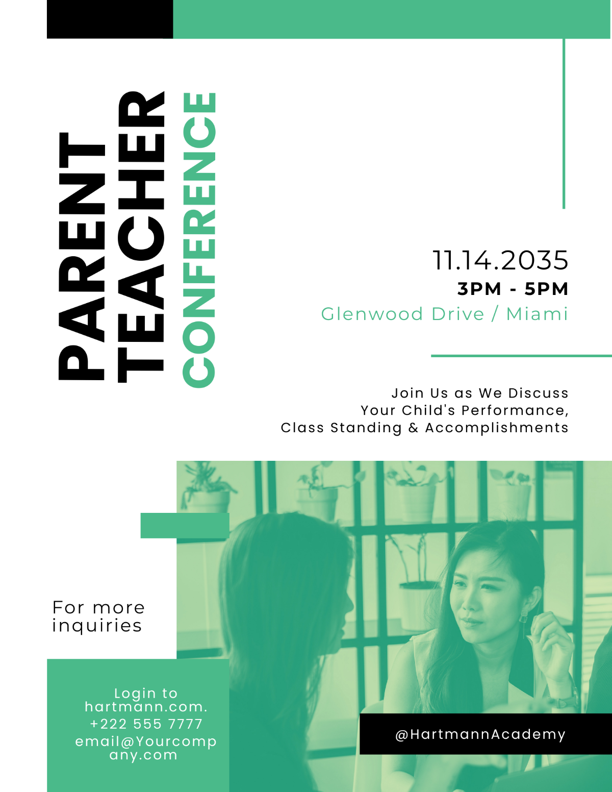 Free Parent Teacher Conference Flyer Template to Edit Online Free Parent Teacher Conference Flyer Template to Edit Online