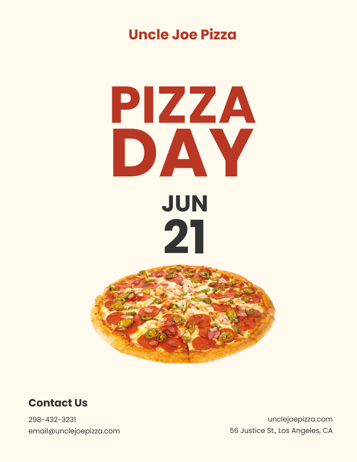 Free Pizza Day Flyer Template to Edit Online Free Pizza Day Flyer Template to Edit Online