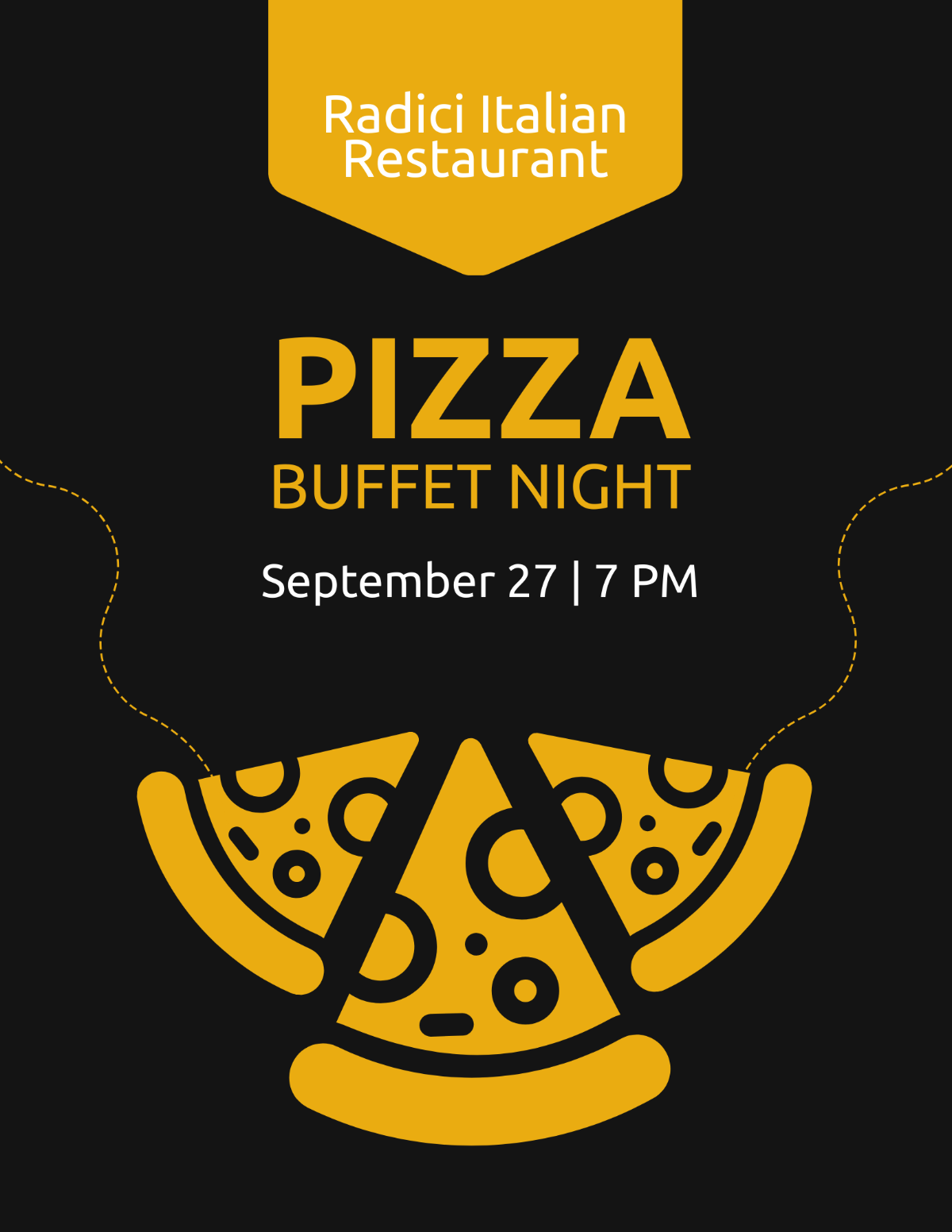 Free Pizza Night Flyer template to Edit Online Free Pizza Night Flyer template to Edit Online
