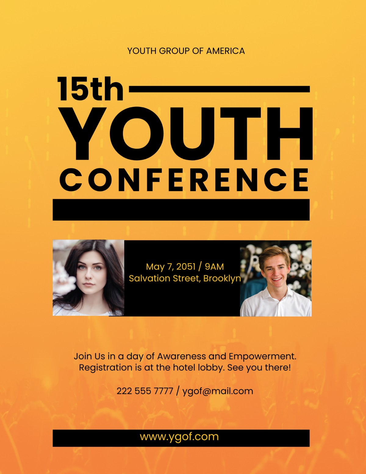 Free Youth Conference Flyer Template to Edit Online Free Youth Conference Flyer Template to Edit Online