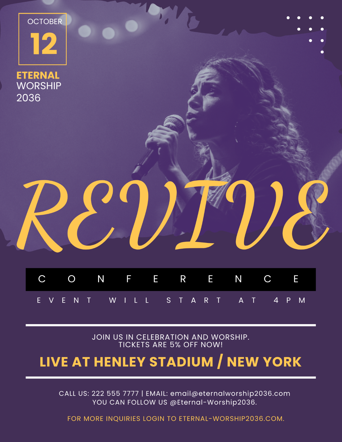 Free Revive Conference Church Flyer Template to Edit Online Free Revive Conference Church Flyer Template to Edit Online