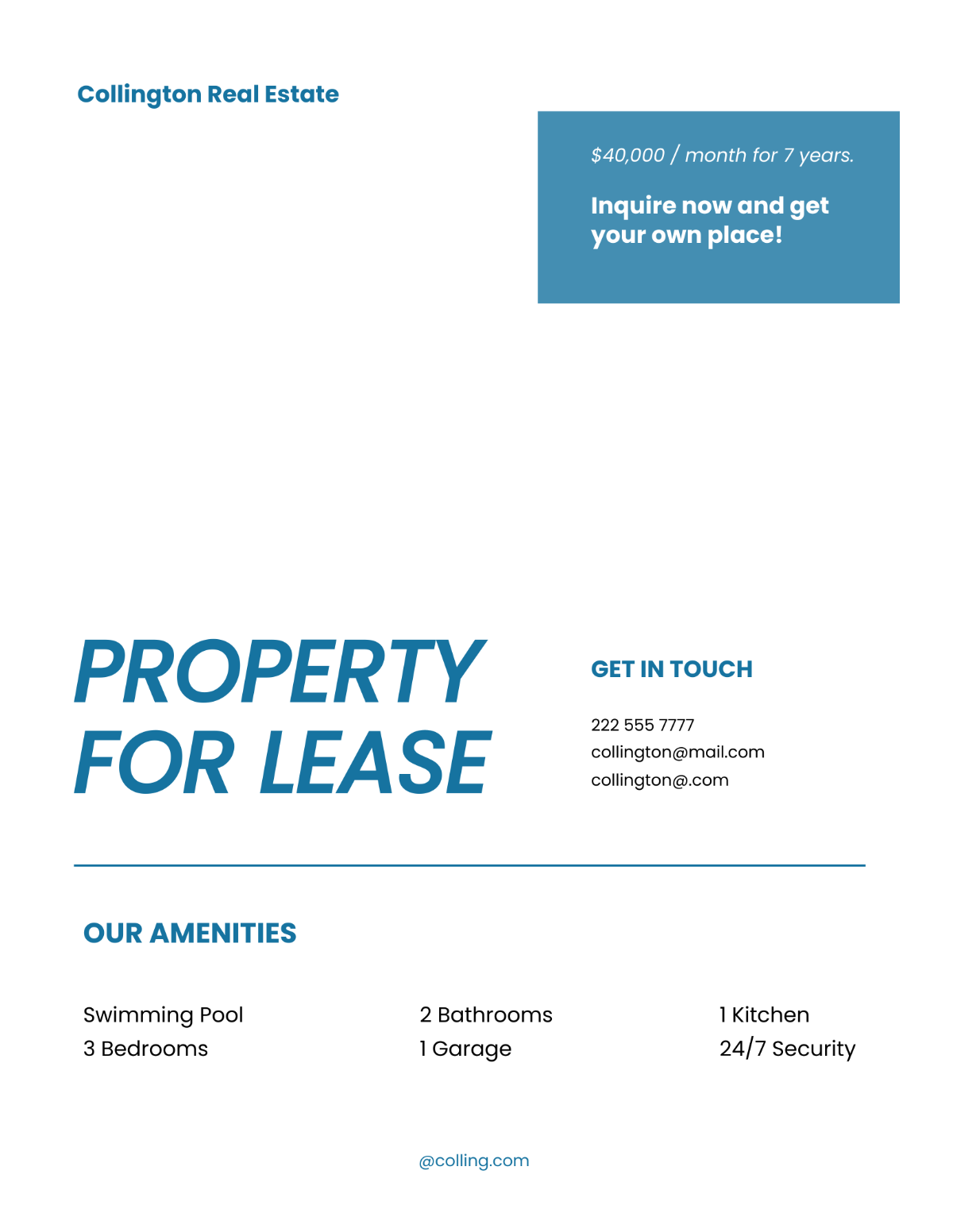 Free Clean Real Estate Flyer Template to Edit Online Free Clean Real Estate Flyer Template to Edit Online