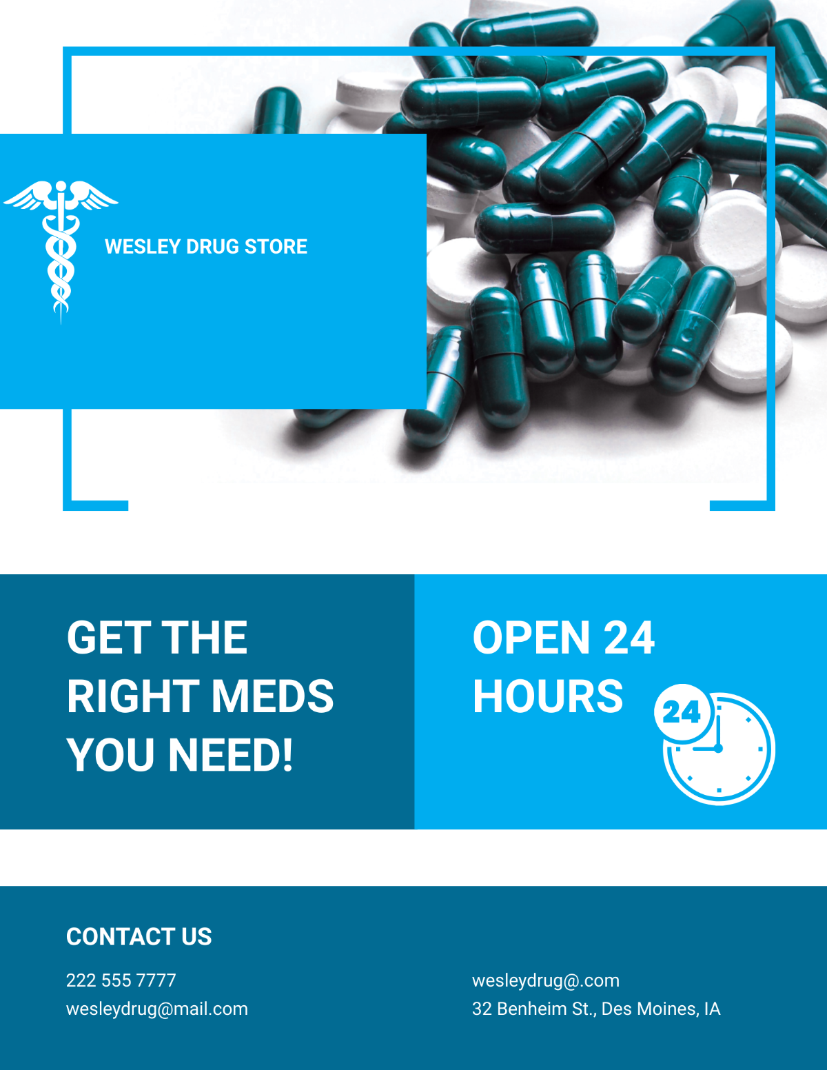 Free Pharmacy and Drug Store Flyer Template to Edit Online Free Pharmacy and Drug Store Flyer Template to Edit Online