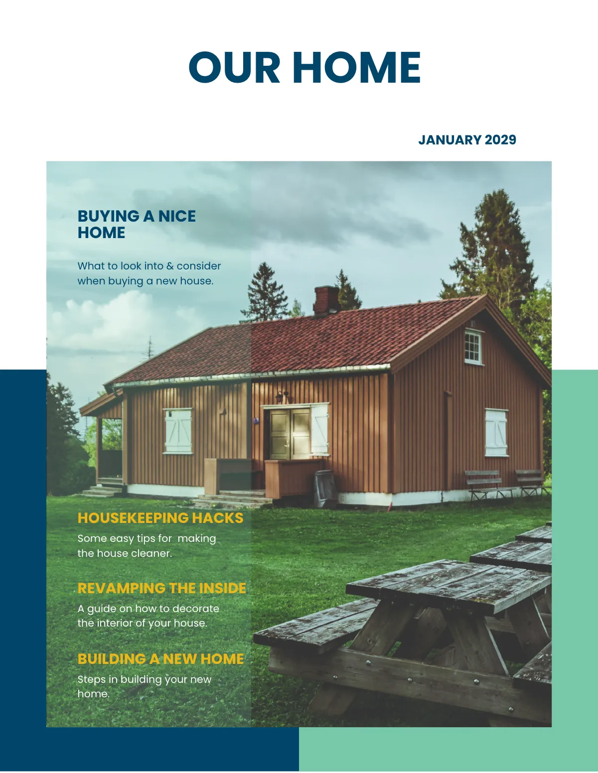 Free House Magazine Template to Edit Online Free House Magazine Template to Edit Online