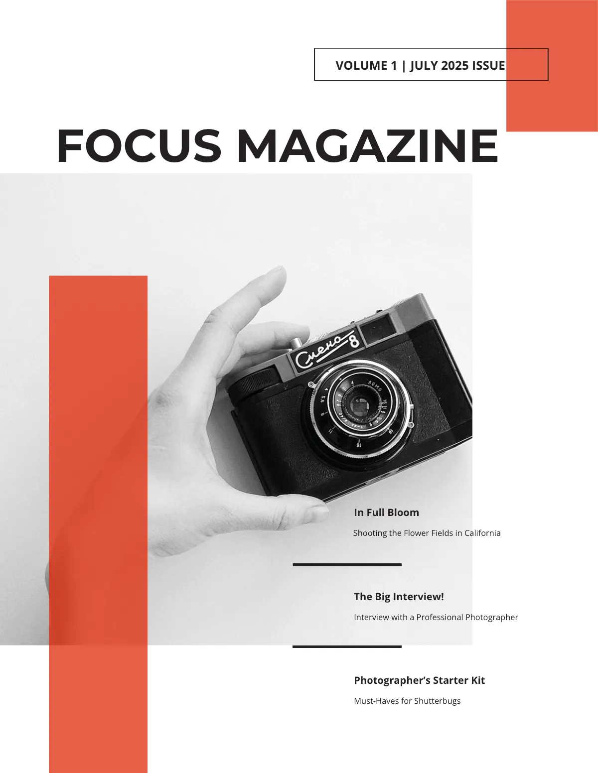 Free Modern Photography Magazine Template to Edit Online Free Modern Photography Magazine Template to Edit Online