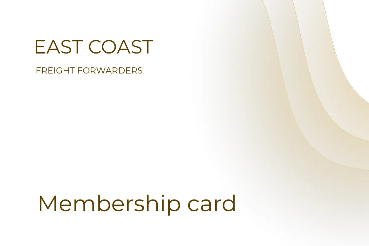 Shipping Membership Card Template