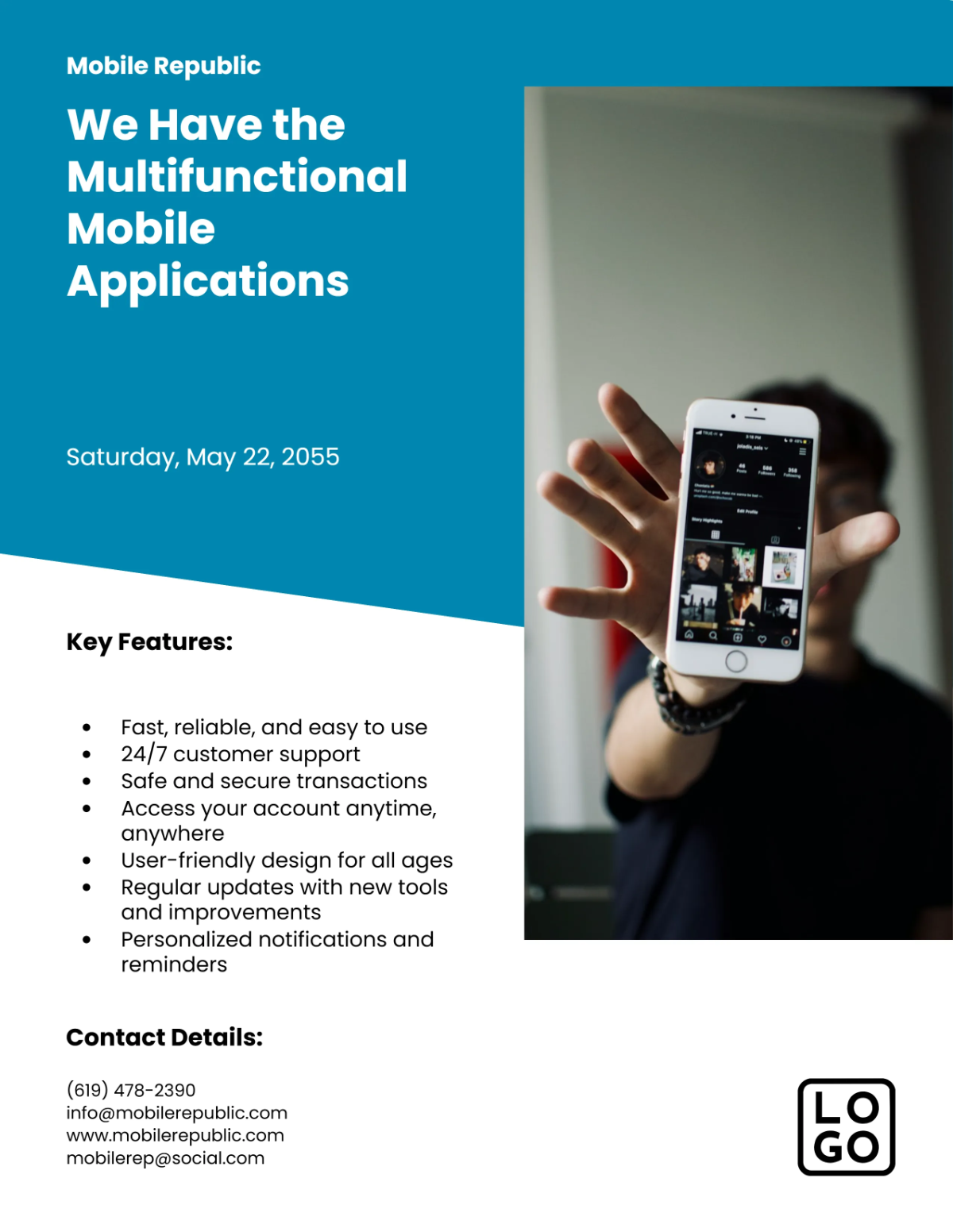 Free Sample Mobile App Flyer Template to Edit Online Free Sample Mobile App Flyer Template to Edit Online