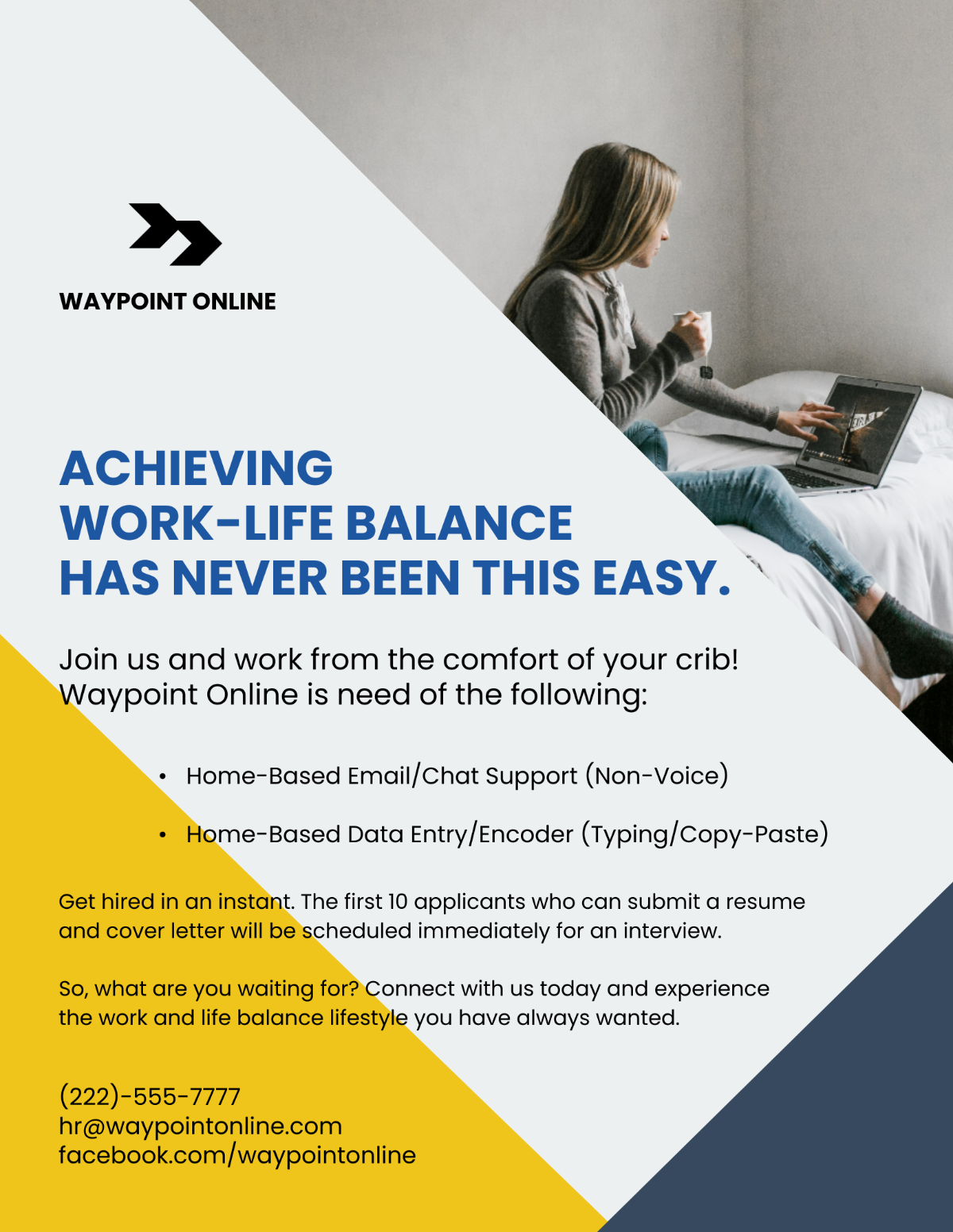 Free Modern Work From Home Flyer Template to Edit Online Free Modern Work From Home Flyer Template to Edit Online