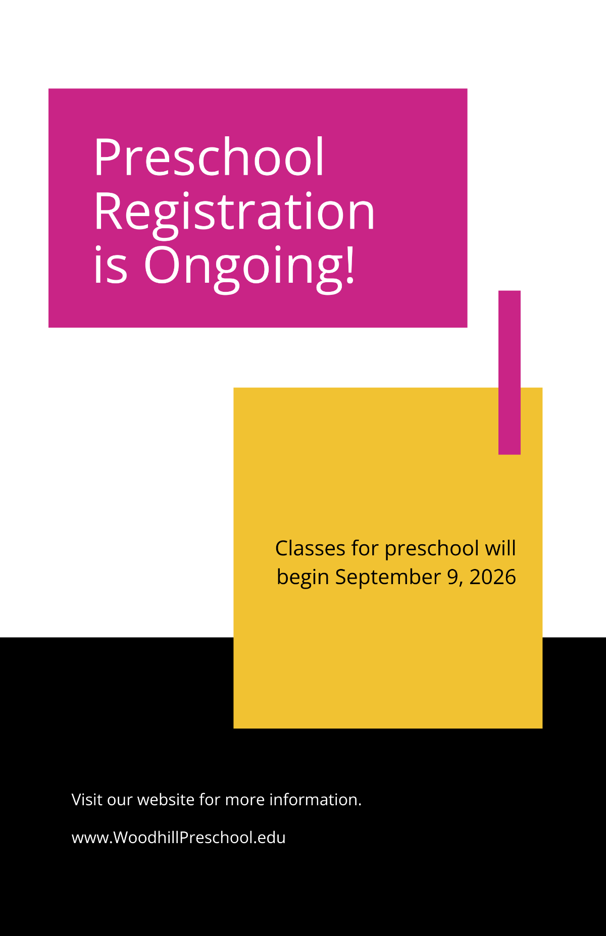 Free Preschool Registration Poster Template to Edit Online Free Preschool Registration Poster Template to Edit Online