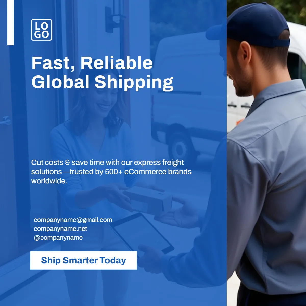 Shipping Linkedin Post Template