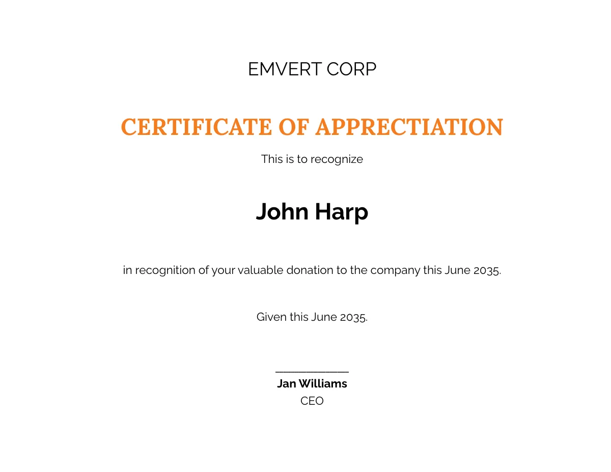 Free Thank You Donation Certificate Template to Edit Online Free Thank You Donation Certificate Template to Edit Online