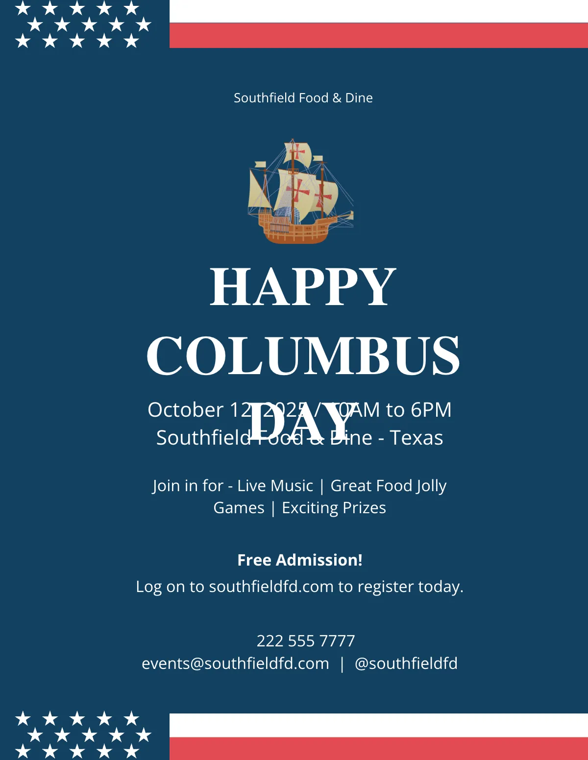 Free Columbus Day Flyer Template to Edit Online | Template.net Free Columbus Day Flyer Template to Edit Online | Template.net