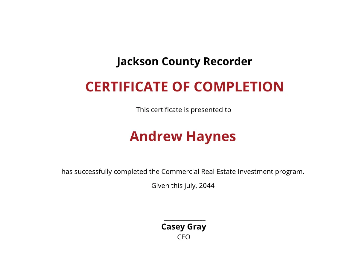 Free Real Estate Investment Certificate Template to Edit Online Free Real Estate Investment Certificate Template to Edit Online