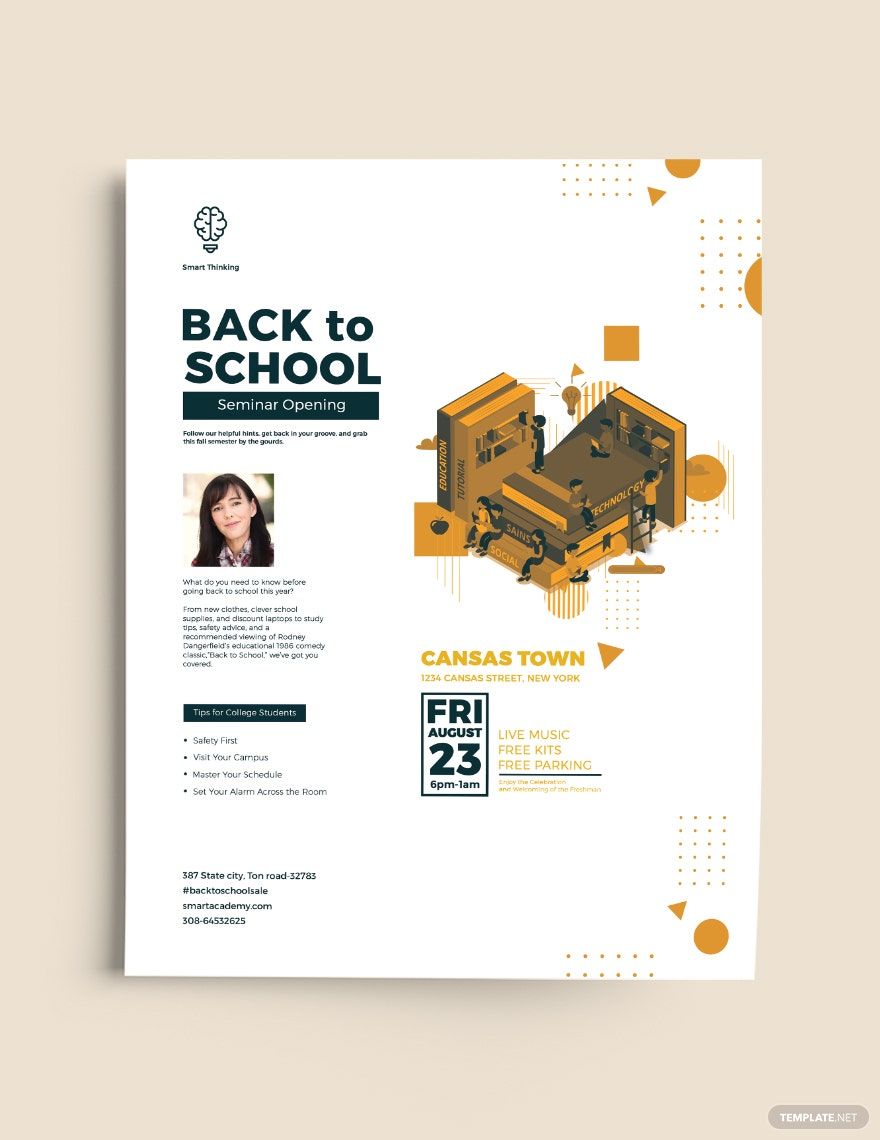 Creative Back to School Flyer Template Creative Back to School Flyer Template
