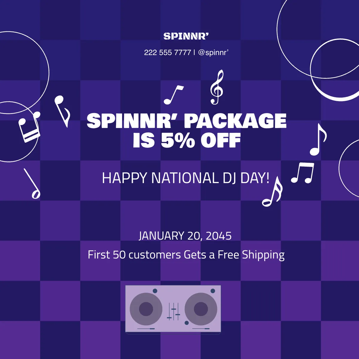 Free National DJ Day Flyer Vector Template to Edit Online Free National DJ Day Flyer Vector Template to Edit Online