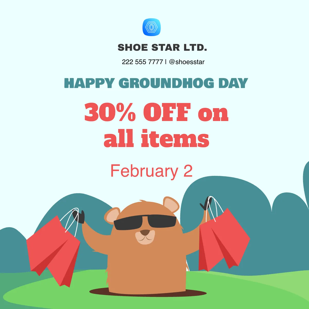 Free Groundhog Day Flyer Vector Template to Edit Online Free Groundhog Day Flyer Vector Template to Edit Online