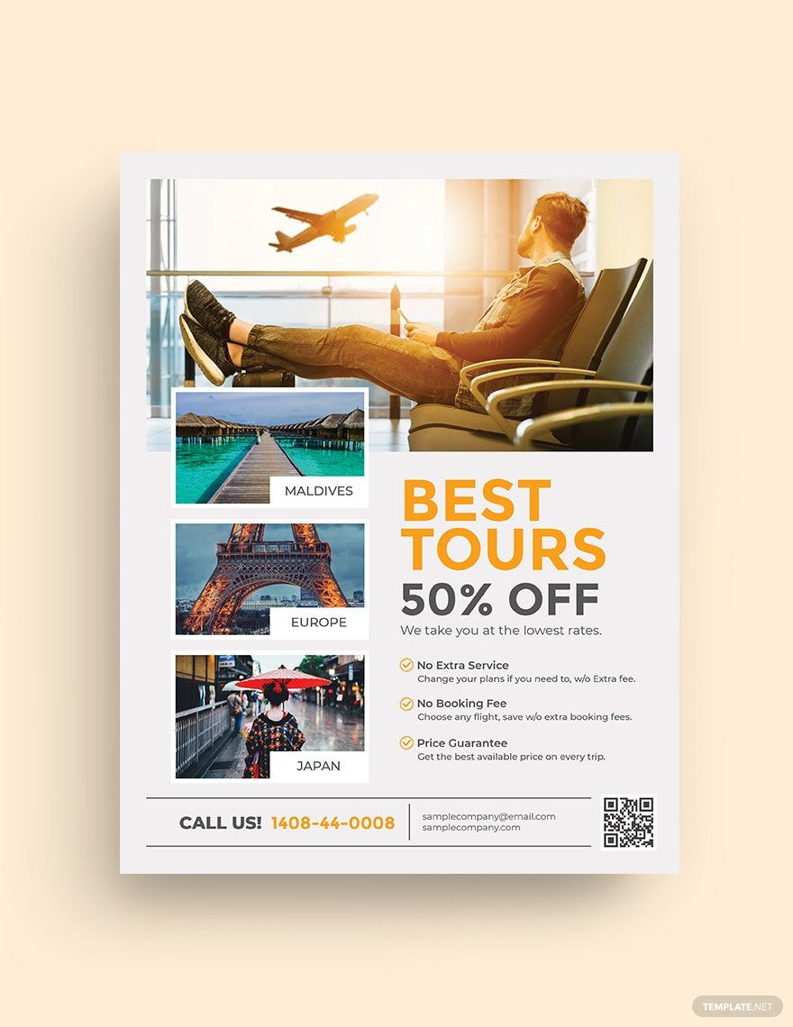 Travel Agency Promotional Flyer Template in Pages, Illustrator, Word, InDesign, PSD, Publisher - Download | Template.net Travel Agency Promotional Flyer Template in Pages, Illustrator, Word, InDesign, PSD, Publisher - Download | Template.net