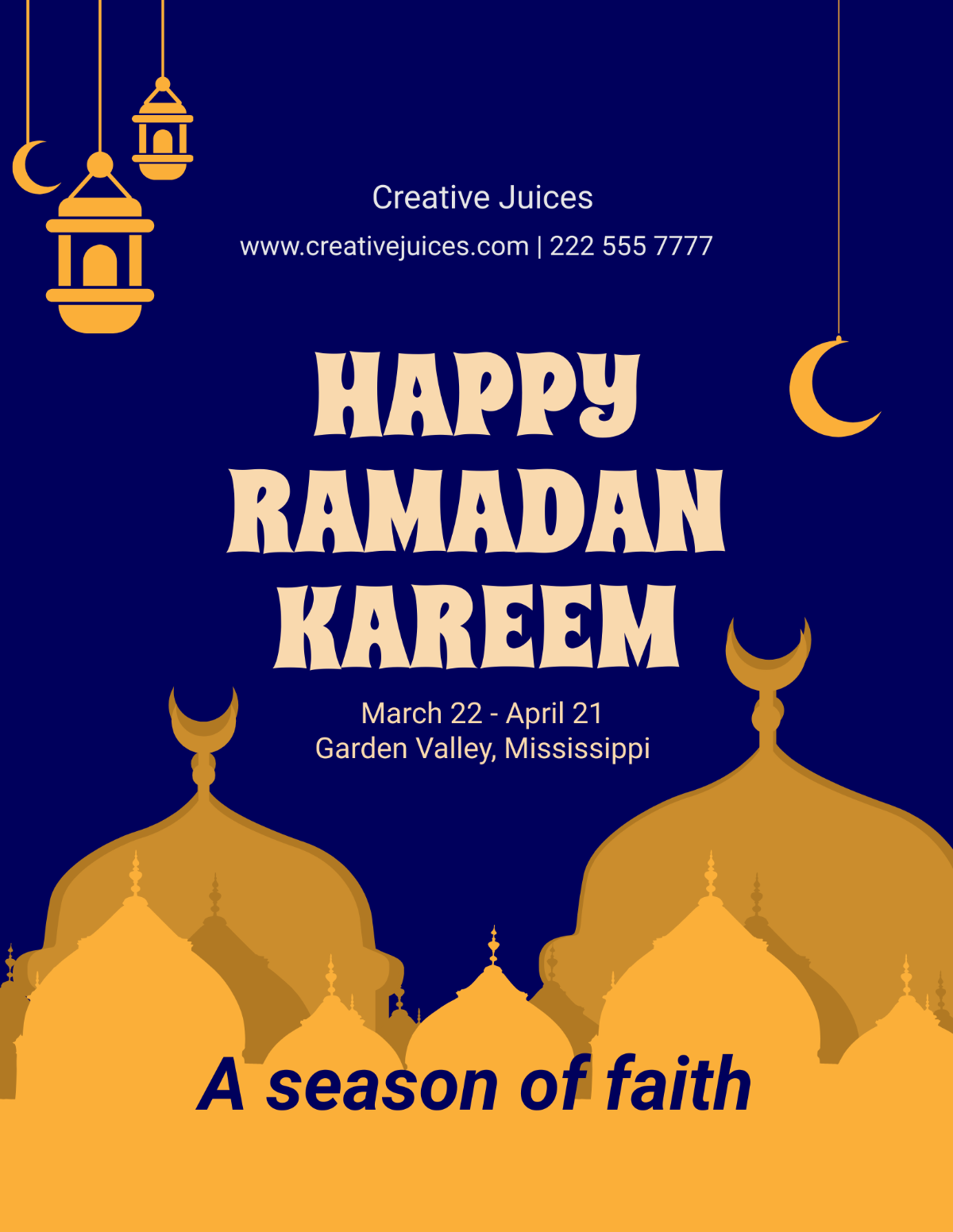 Free Happy Ramadan Flyer Template to Edit Online Free Happy Ramadan Flyer Template to Edit Online