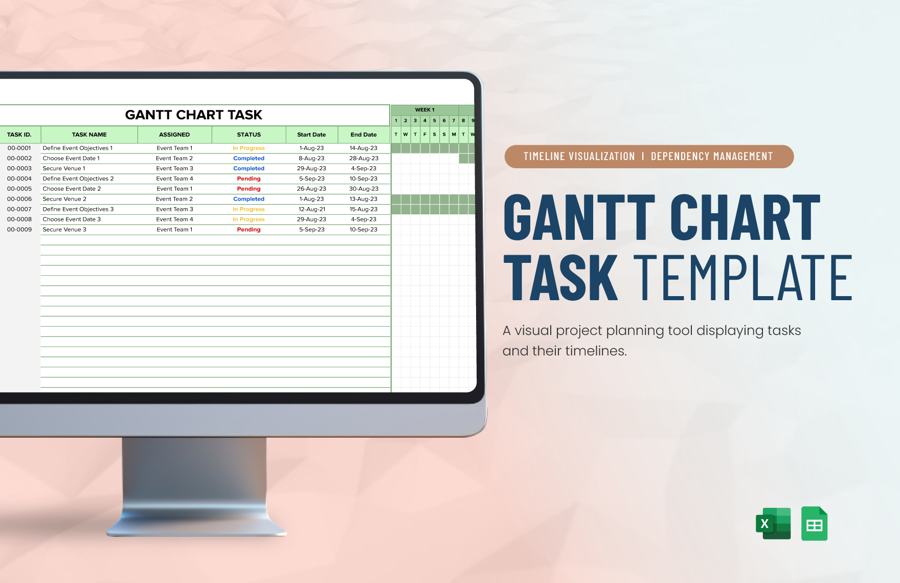 Gantt Chart Task Template Gantt Chart Task Template