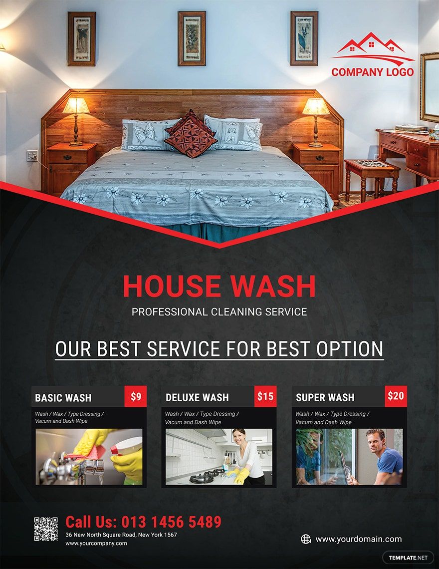 Simple House Cleaning Service Flyer Template Simple House Cleaning Service Flyer Template
