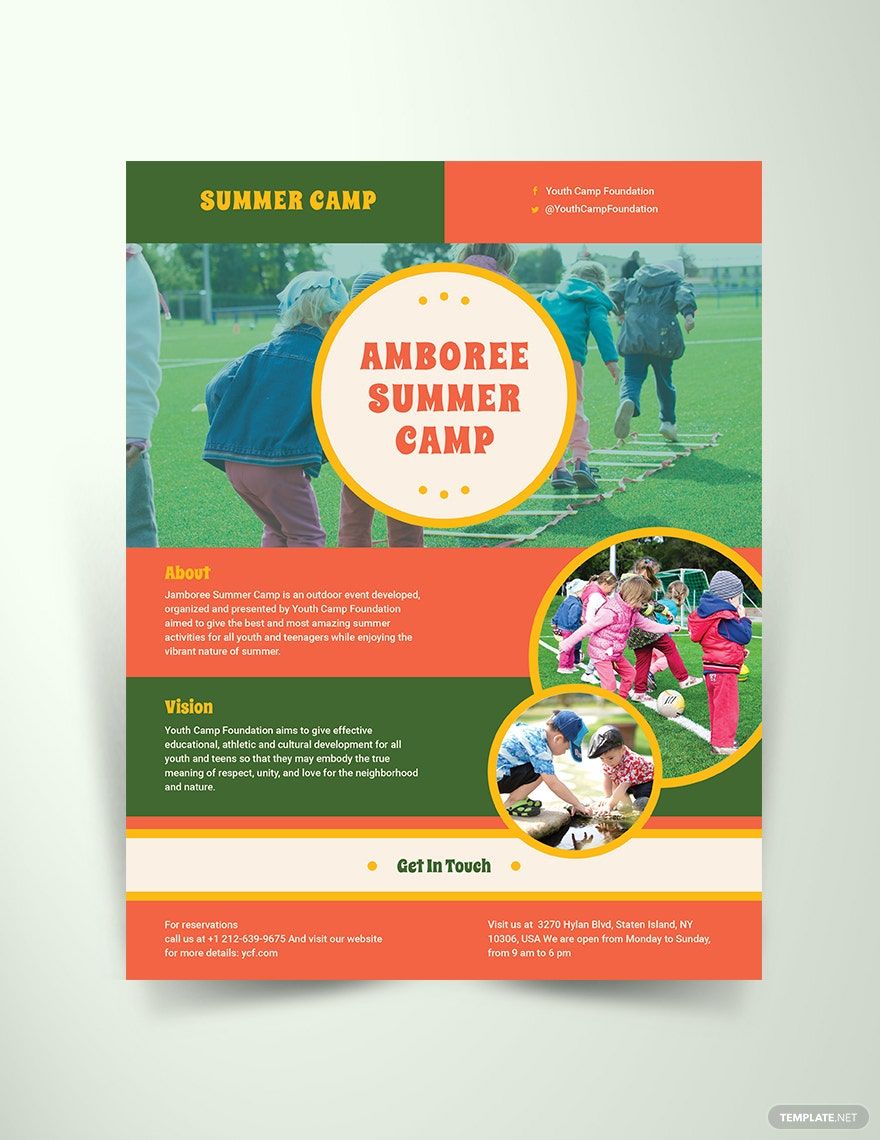 Summer Camp Flyer Template in InDesign, Pages, Illustrator, PSD, Publisher, Word, Google Docs - Download | Template.net Summer Camp Flyer Template in InDesign, Pages, Illustrator, PSD, Publisher, Word, Google Docs - Download | Template.net