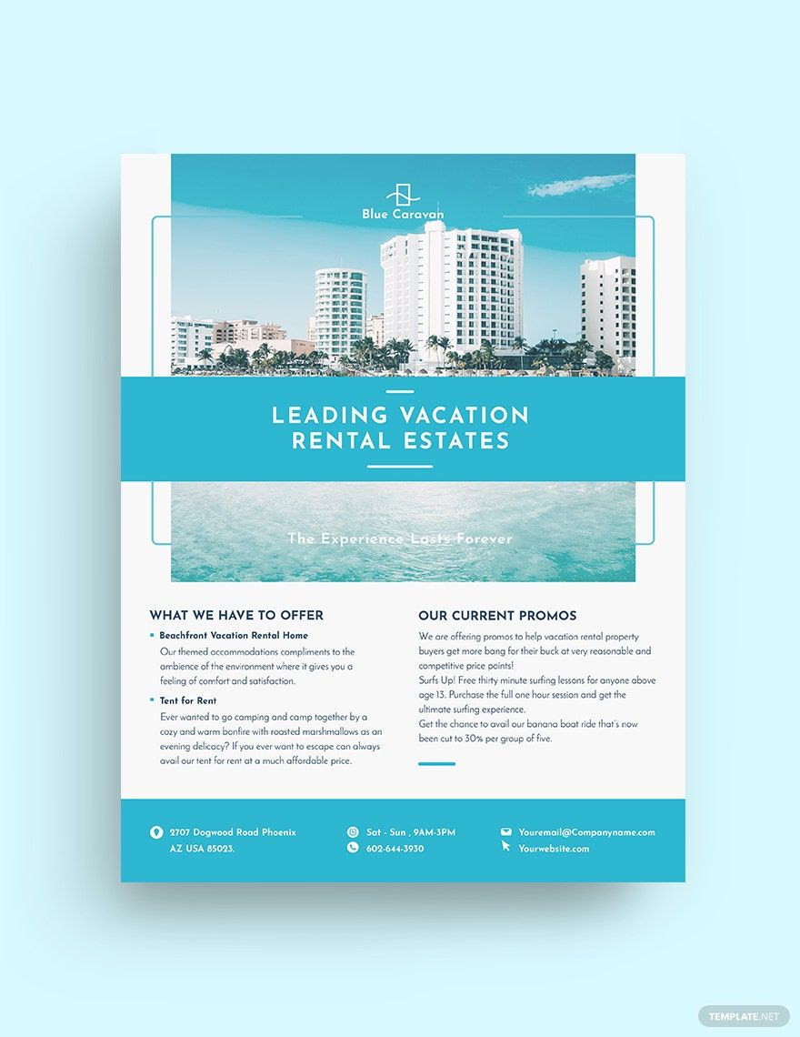 Vacation Rental Management Flyer Template in Publisher, Illustrator, PSD, InDesign, Pages, Word, Google Docs - Download | Template.net Vacation Rental Management Flyer Template in Publisher, Illustrator, PSD, InDesign, Pages, Word, Google Docs - Download | Template.net