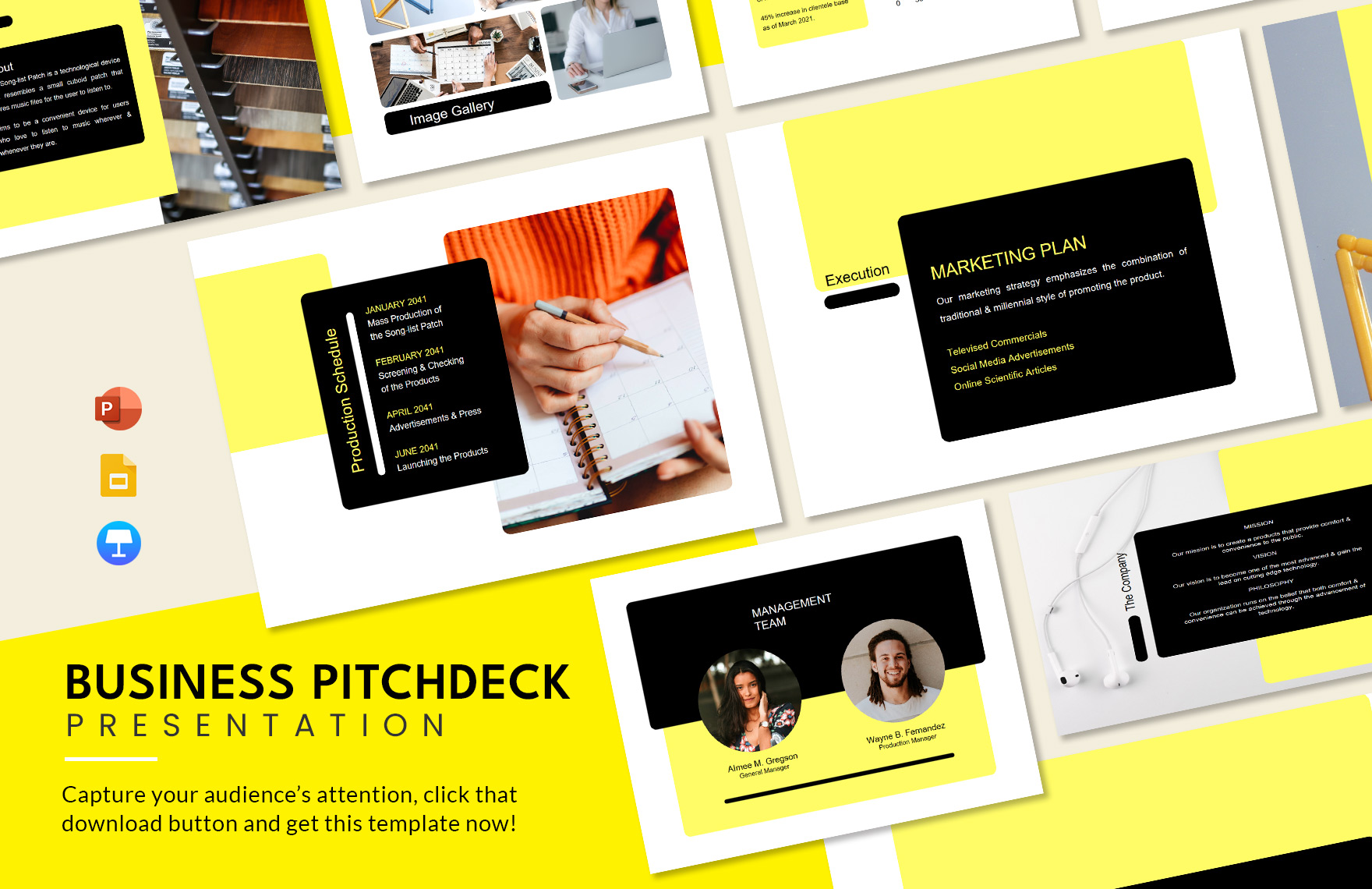 Business Pitch Deck Template in Google Slides, Apple Keynote, PowerPoint - Download | Template.net Business Pitch Deck Template in Google Slides, Apple Keynote, PowerPoint - Download | Template.net