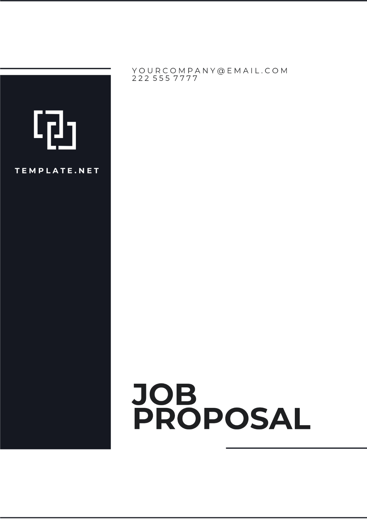 Free Job Proposal Format Template to Edit Online Free Job Proposal Format Template to Edit Online