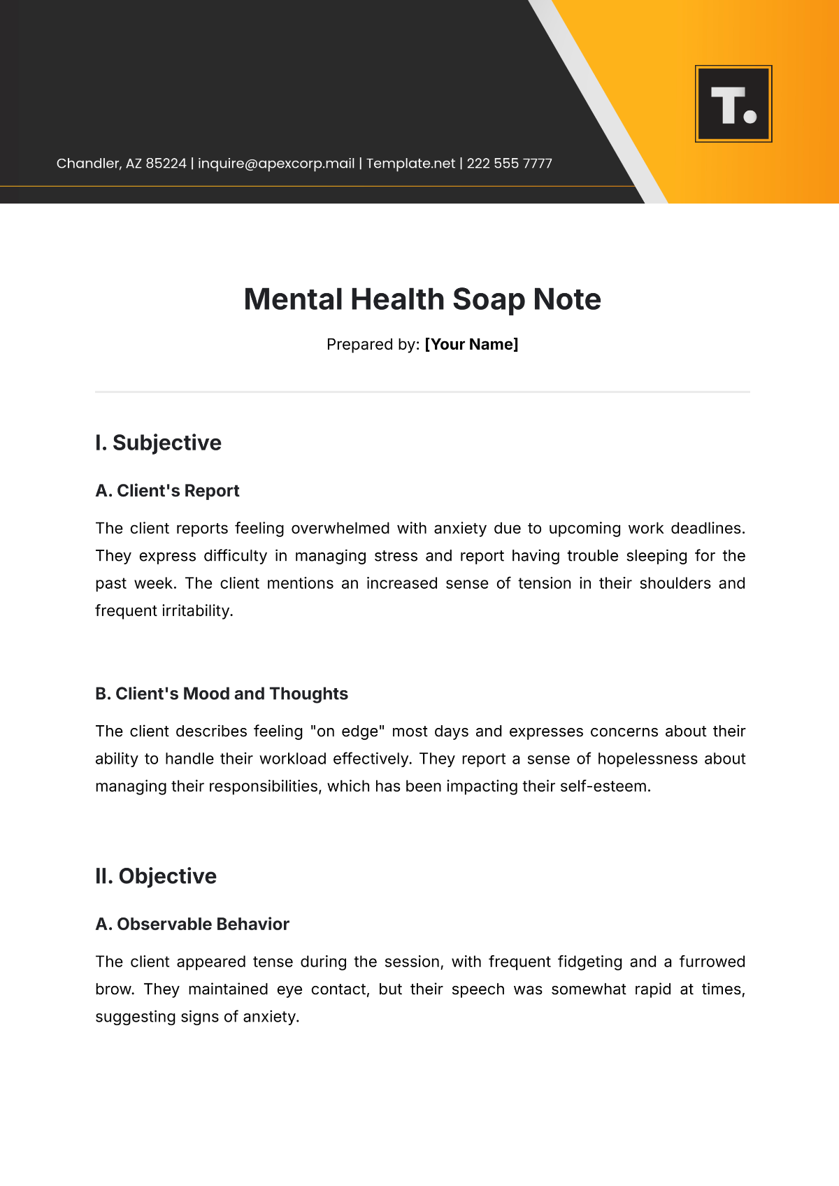 Free Mental Health Soap Note Template to Edit Online Free Mental Health Soap Note Template to Edit Online