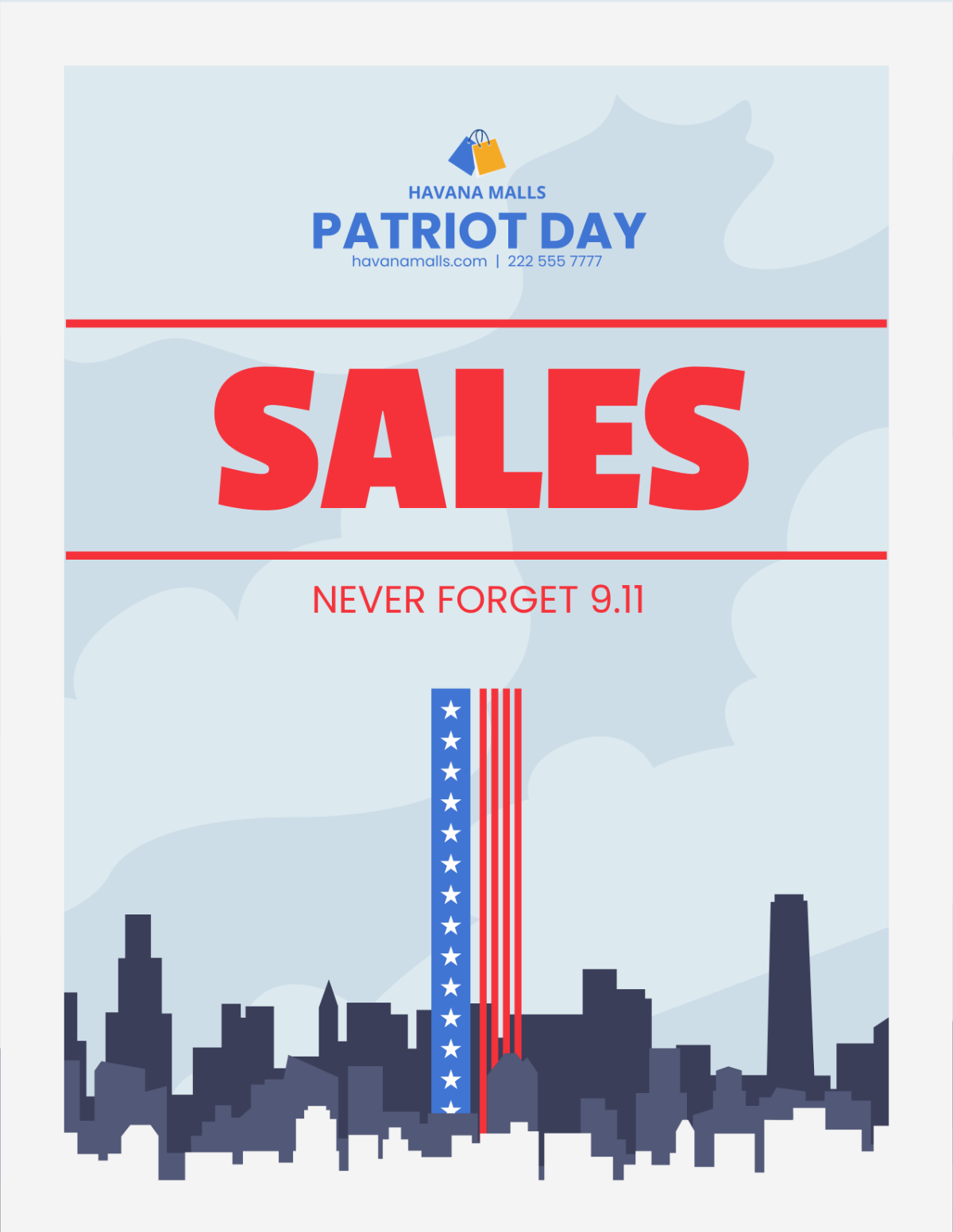 Free Patriot Day Sales Flyer Template to Edit Online Free Patriot Day Sales Flyer Template to Edit Online
