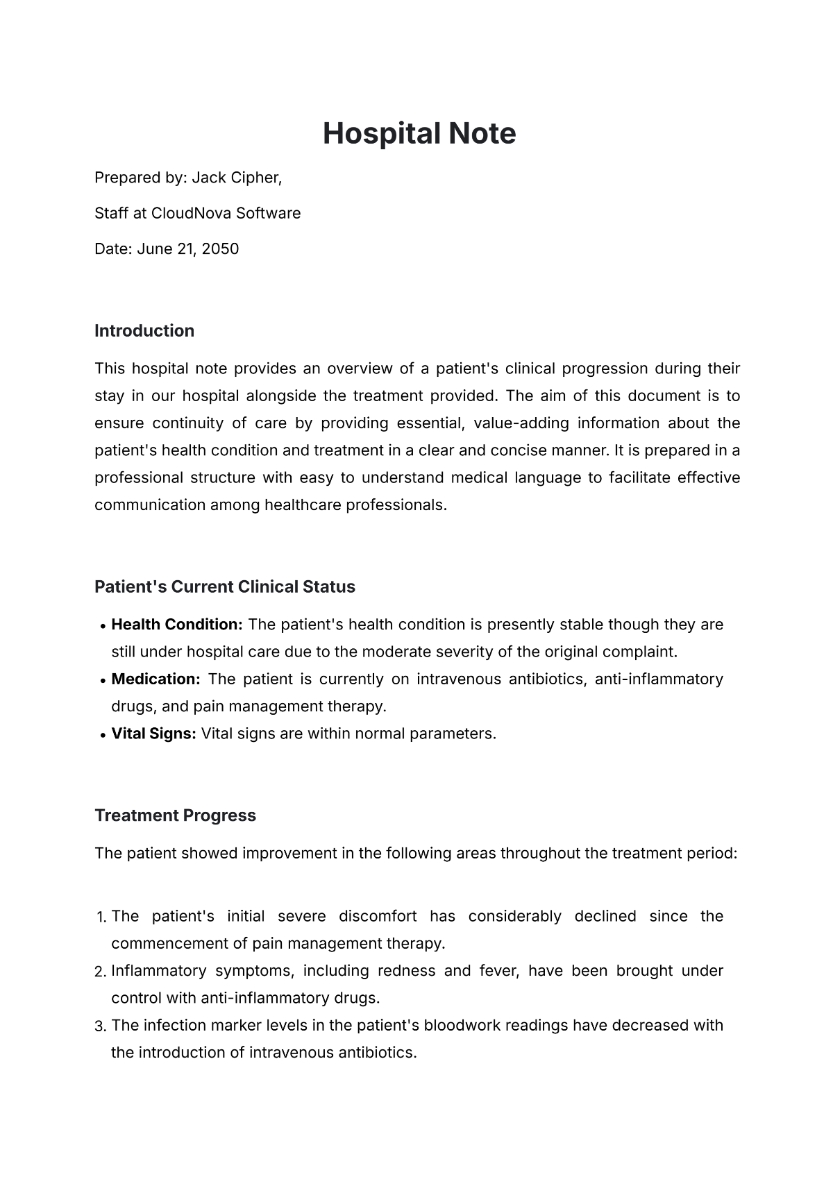 Free Hospital Progress Note Template to Edit Online Free Hospital Progress Note Template to Edit Online
