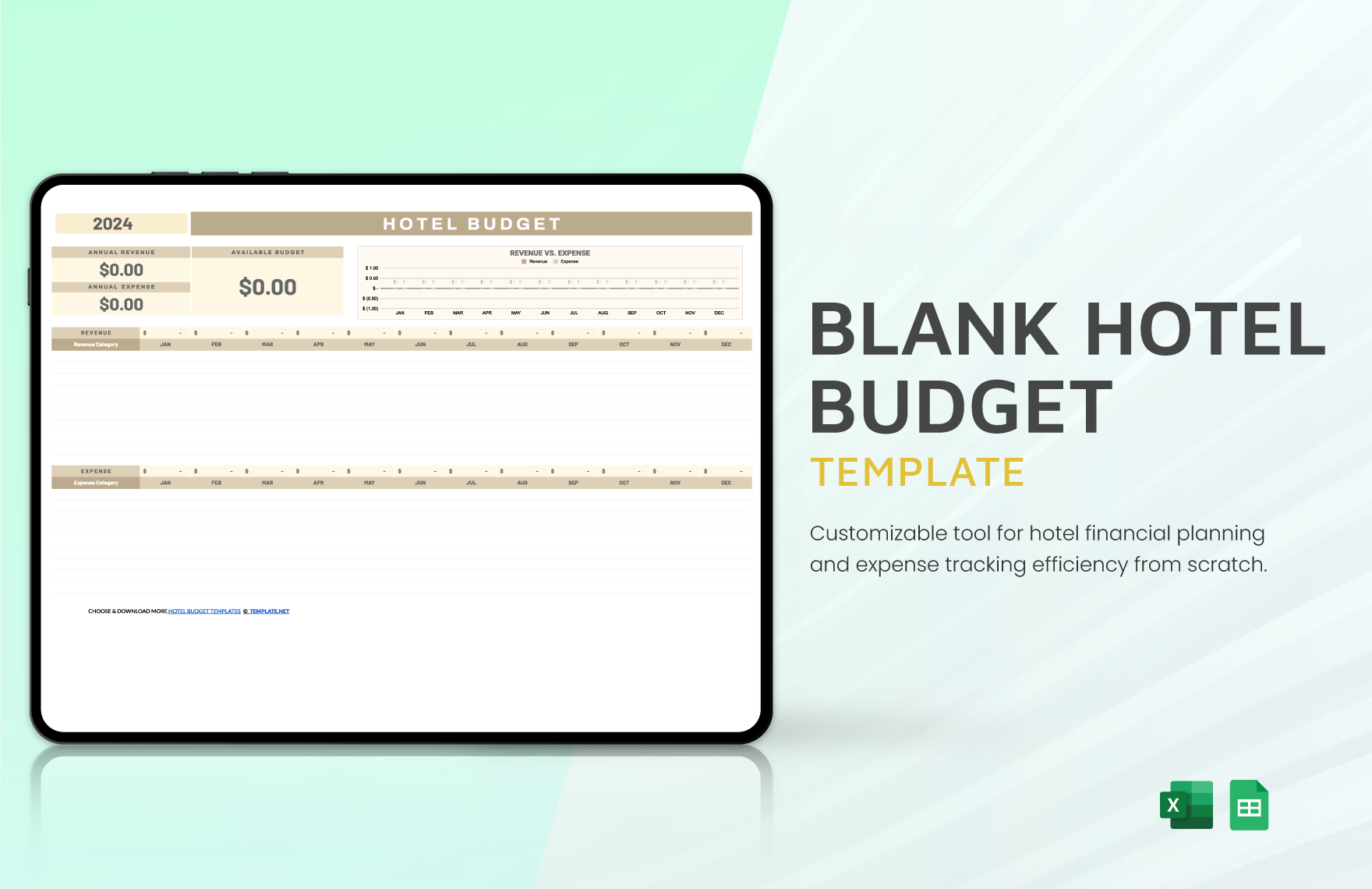Blank Hotel Budget Template in Google Sheets, Excel - Download | Template.net Blank Hotel Budget Template in Google Sheets, Excel - Download | Template.net