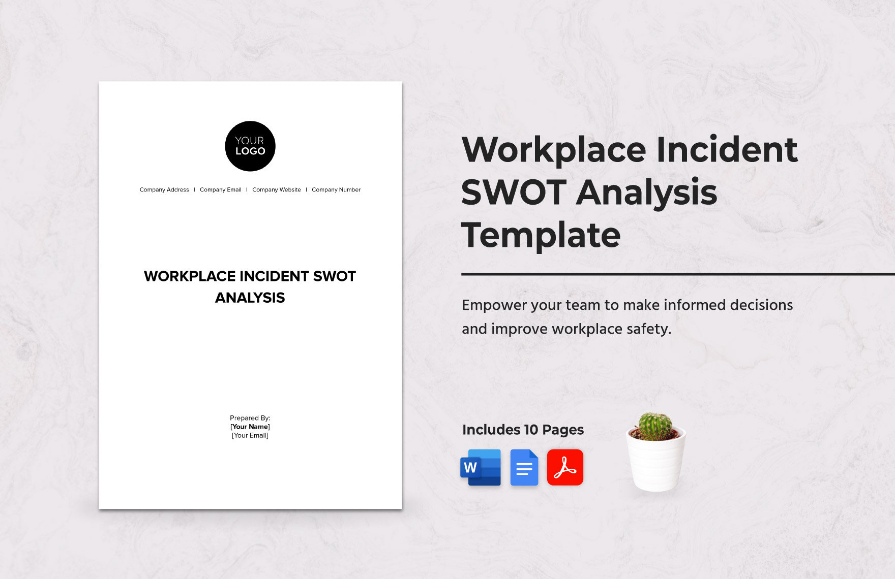 Workplace Incident SWOT Analysis Template Workplace Incident SWOT Analysis Template