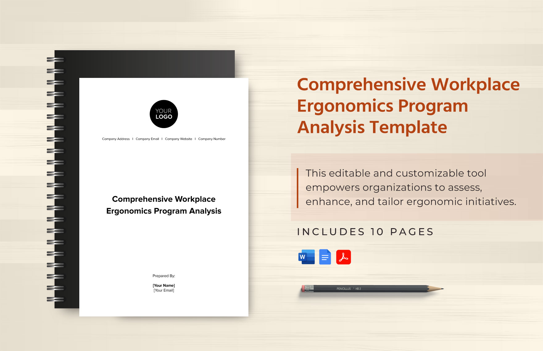 Comprehensive Workplace Ergonomics Program Analysis Template Comprehensive Workplace Ergonomics Program Analysis Template