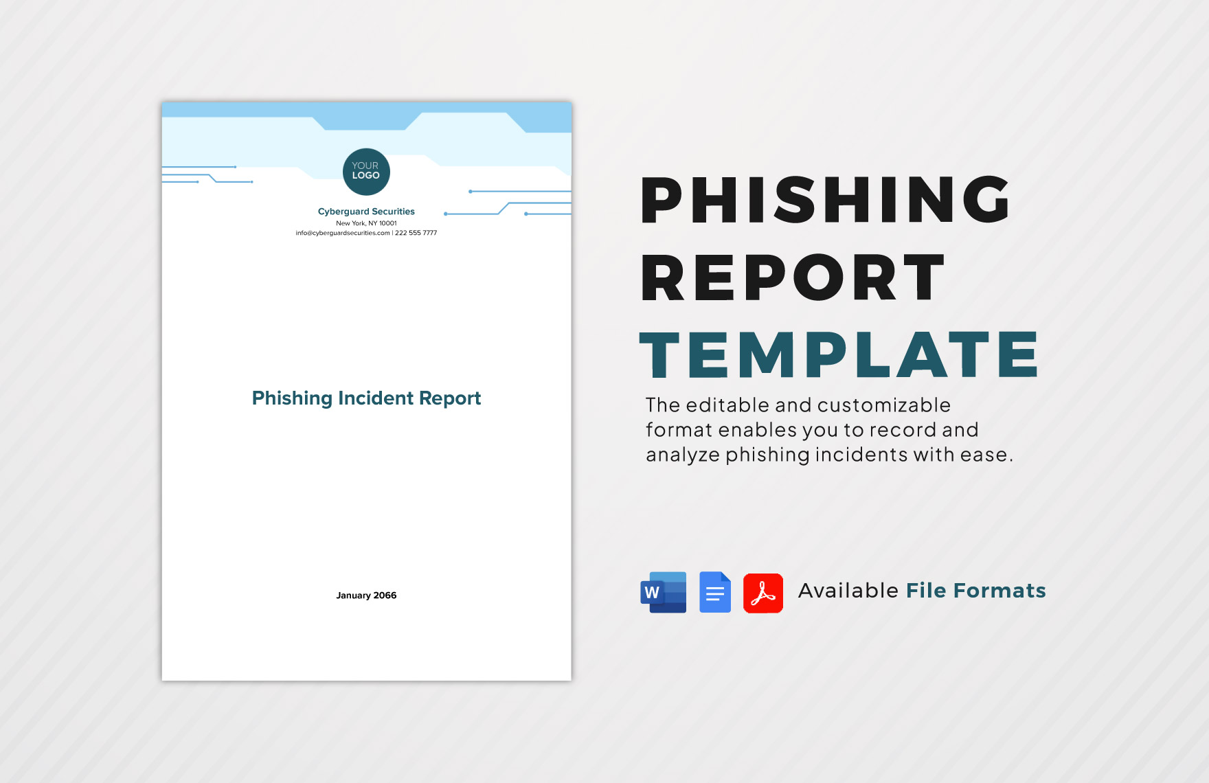 Phishing Report Template in Word, PDF, Google Docs - Download | Template.net Phishing Report Template in Word, PDF, Google Docs - Download | Template.net