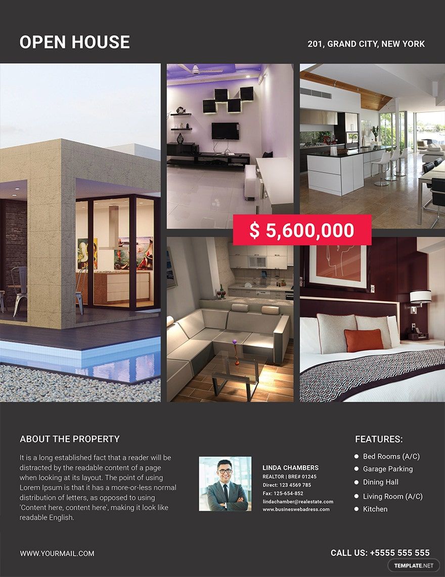 Simple Open House Flyer Template Simple Open House Flyer Template