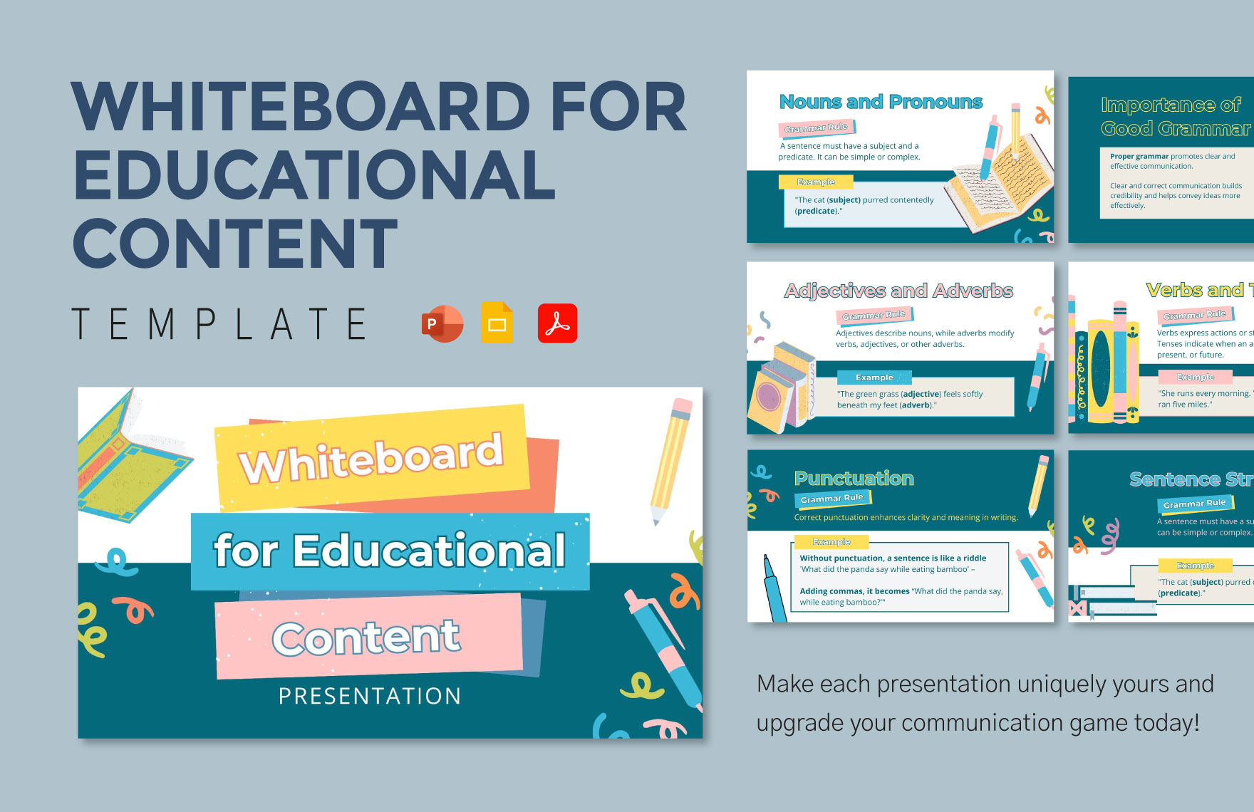 Whiteboard Template for Educational Content in PDF, PPT, Google Slides - Download | Template.net Whiteboard Template for Educational Content in PDF, PPT, Google Slides - Download | Template.net