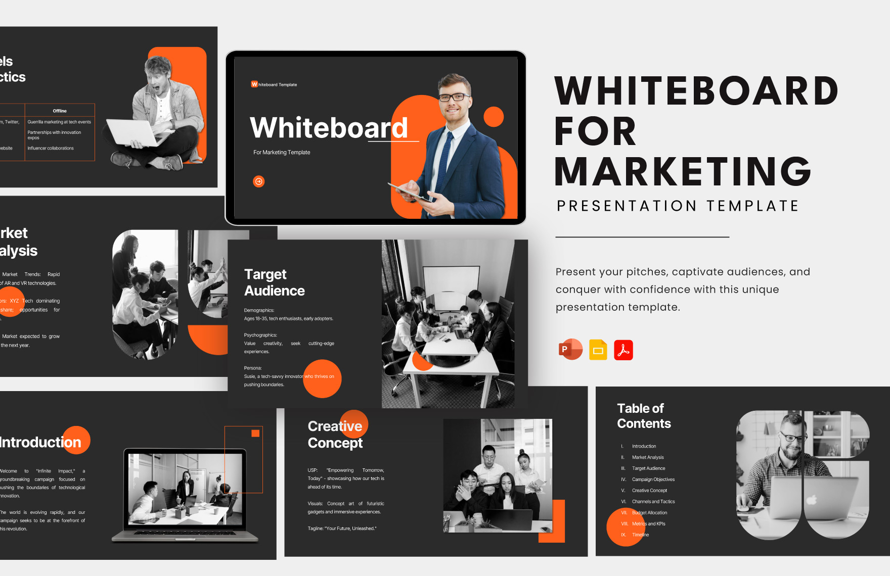 Whiteboard for Marketing Template in PDF, PowerPoint, Google Slides - Download | Template.net Whiteboard for Marketing Template in PDF, PowerPoint, Google Slides - Download | Template.net