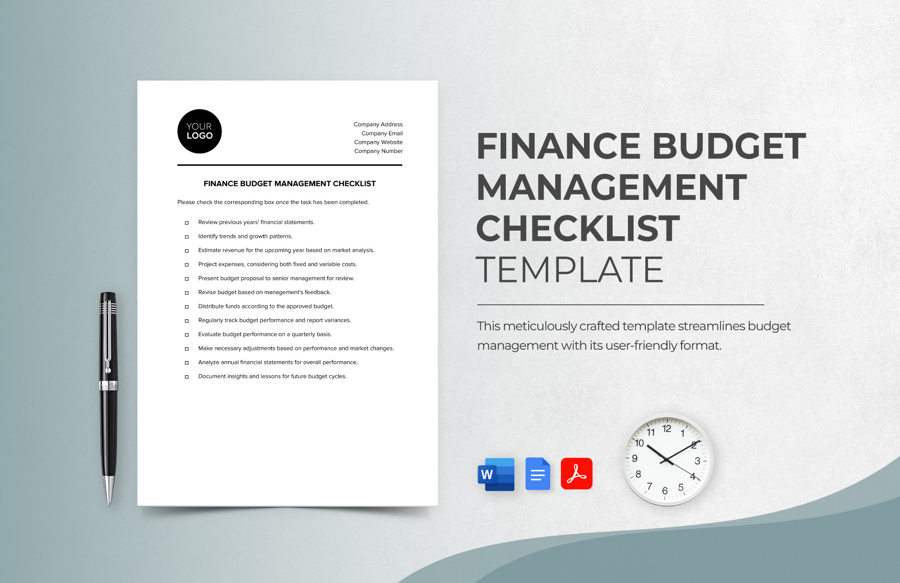 Finance Budget Management Checklist Template in Word, PDF, Google Docs - Download | Template.net Finance Budget Management Checklist Template in Word, PDF, Google Docs - Download | Template.net