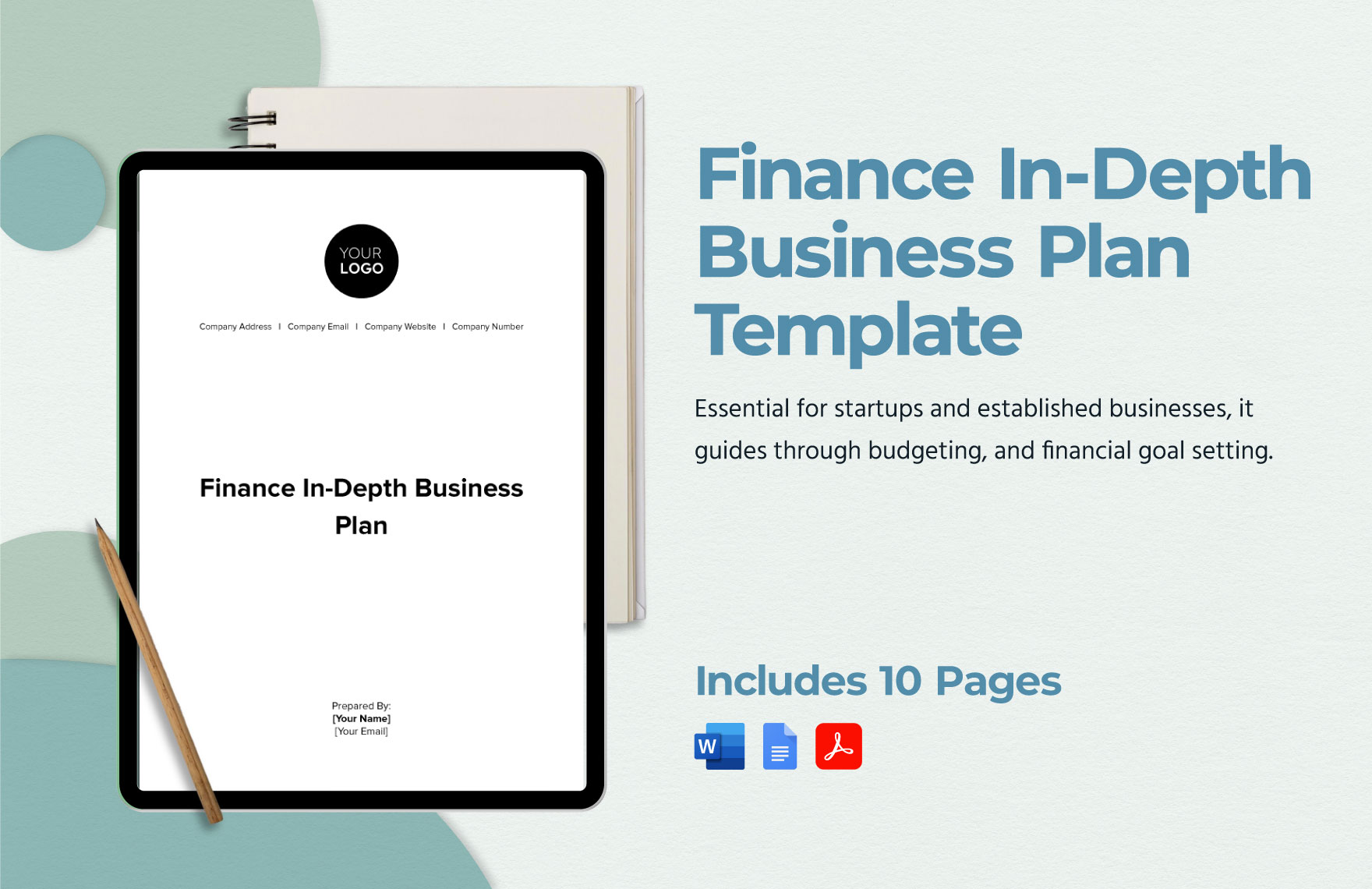 Finance In-Depth Business Plan Template in PDF, Word, Google Docs - Download | Template.net Finance In-Depth Business Plan Template in PDF, Word, Google Docs - Download | Template.net