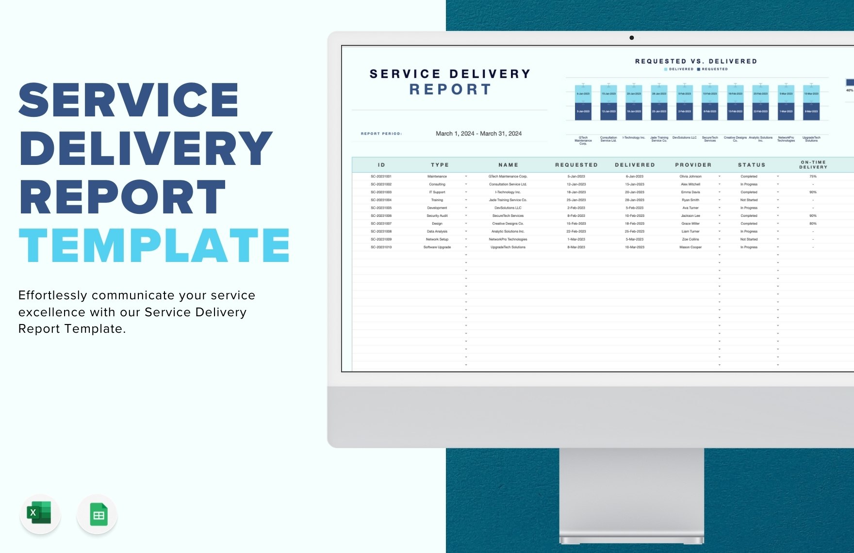 Service Delivery Report Template Service Delivery Report Template