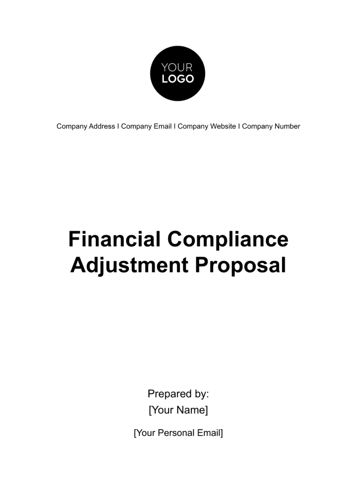 Free Financial Compliance Adjustment Proposal Template to Edit Online Free Financial Compliance Adjustment Proposal Template to Edit Online