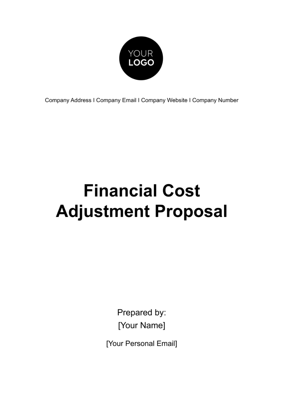 Free Financial Cost Adjustment Proposal Template to Edit Online Free Financial Cost Adjustment Proposal Template to Edit Online